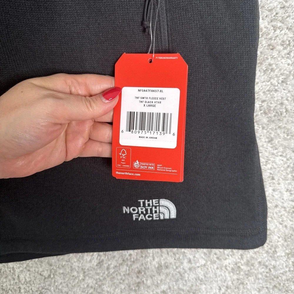 The‎ North Face Villain Fleece Sweater Vest XL Heathered Black